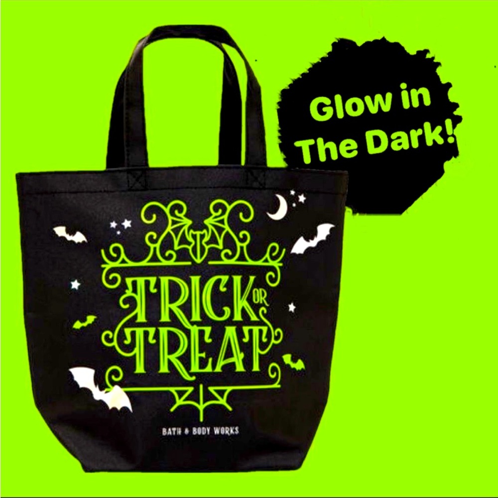 Glow In The Dark Halloween Tote Bag Bath and Body Works RARE